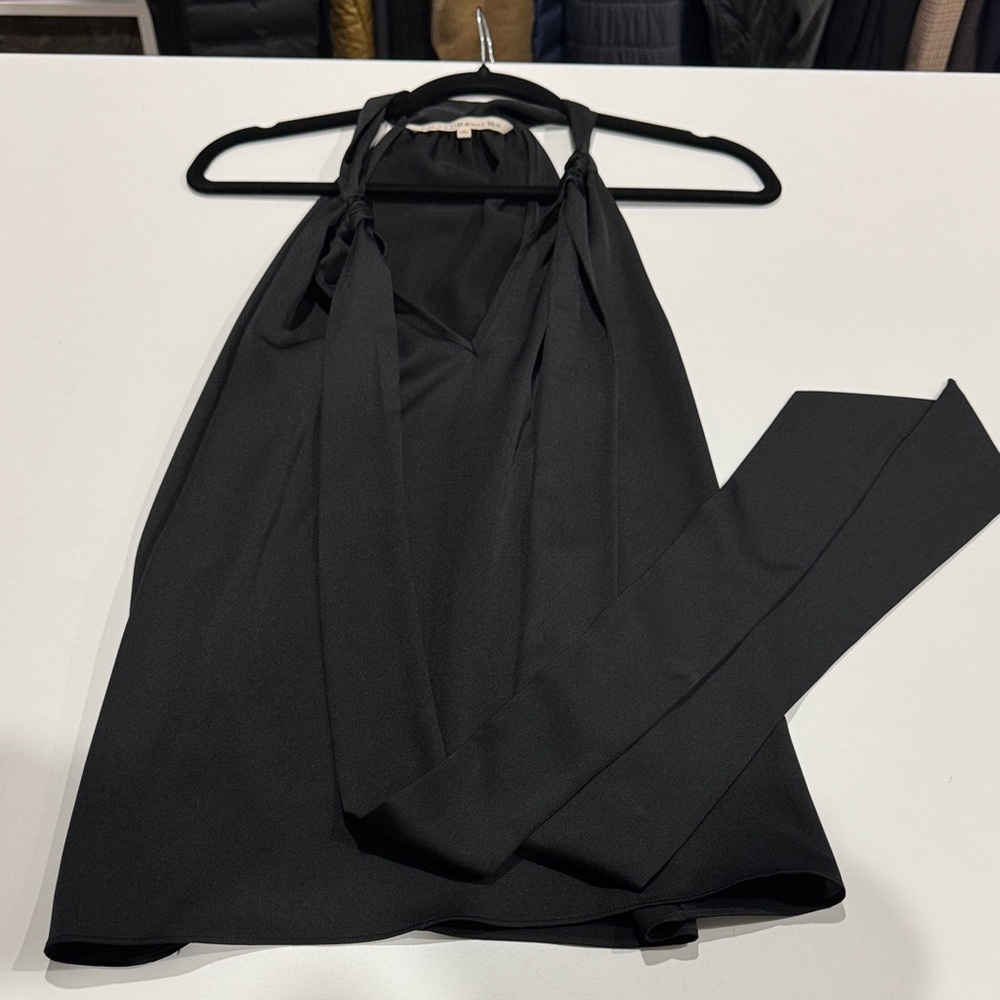 Rachel Roy Elegant Black Silky Top